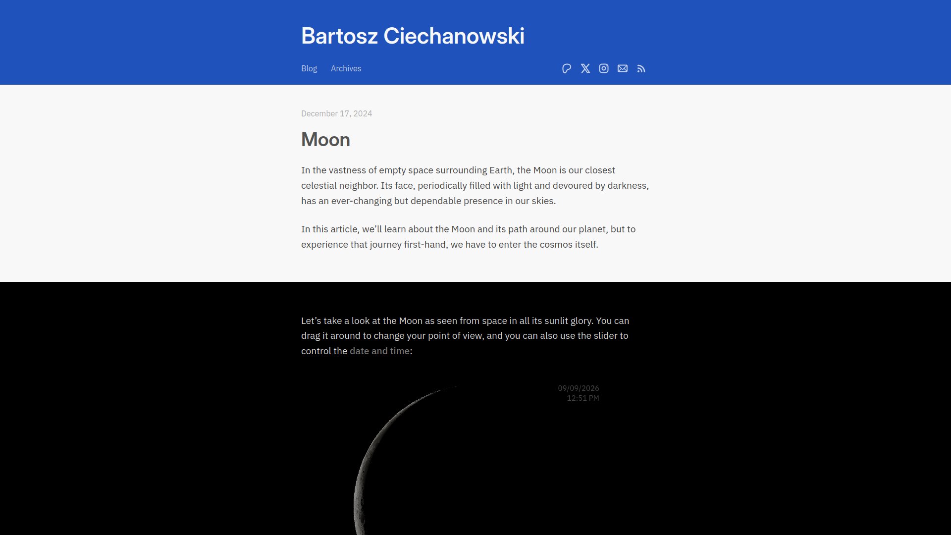 Moon (Bartosz Ciechanowski) Screenshot