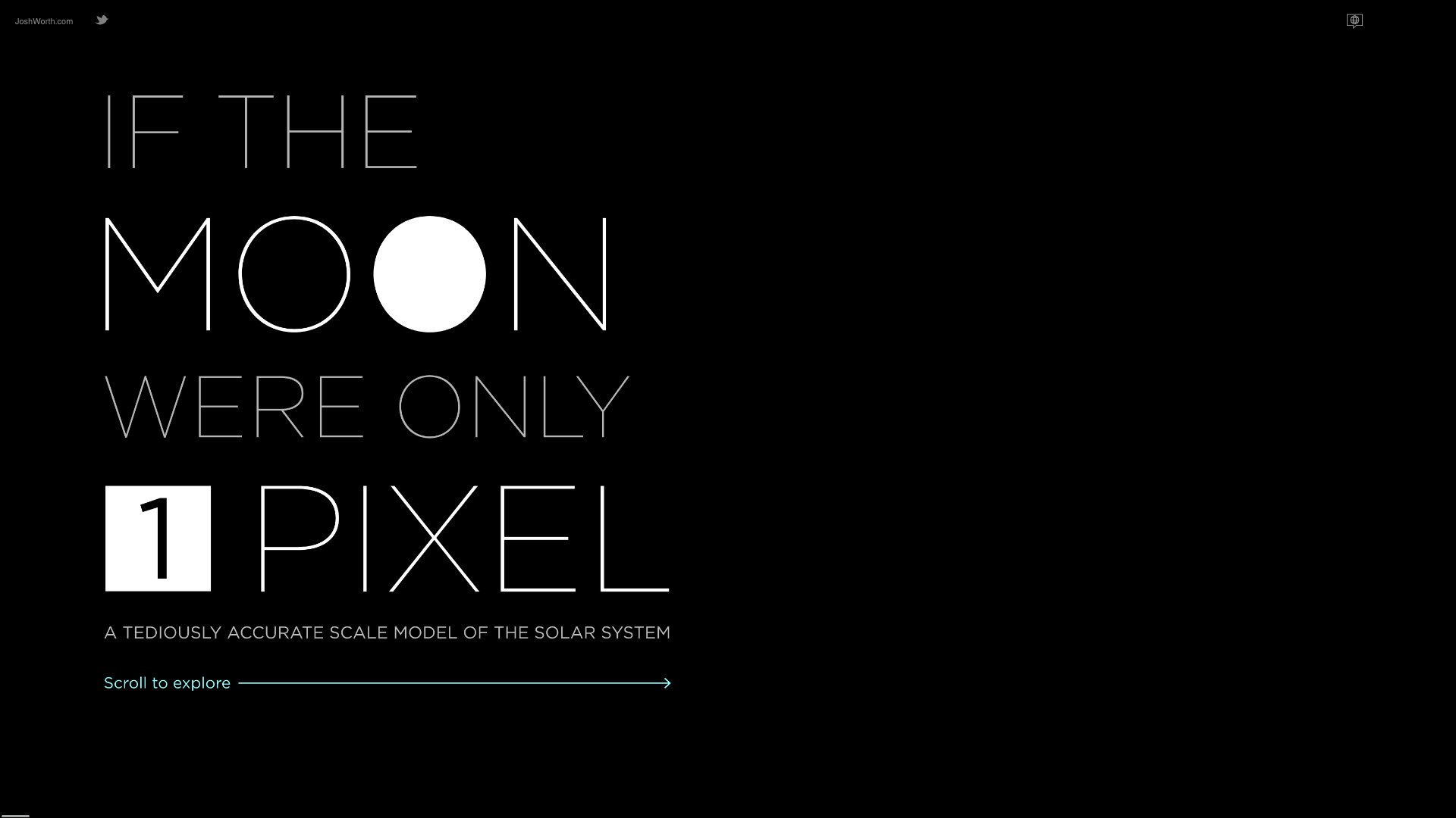 If the Moon Were Only 1 Pixel Screenshot