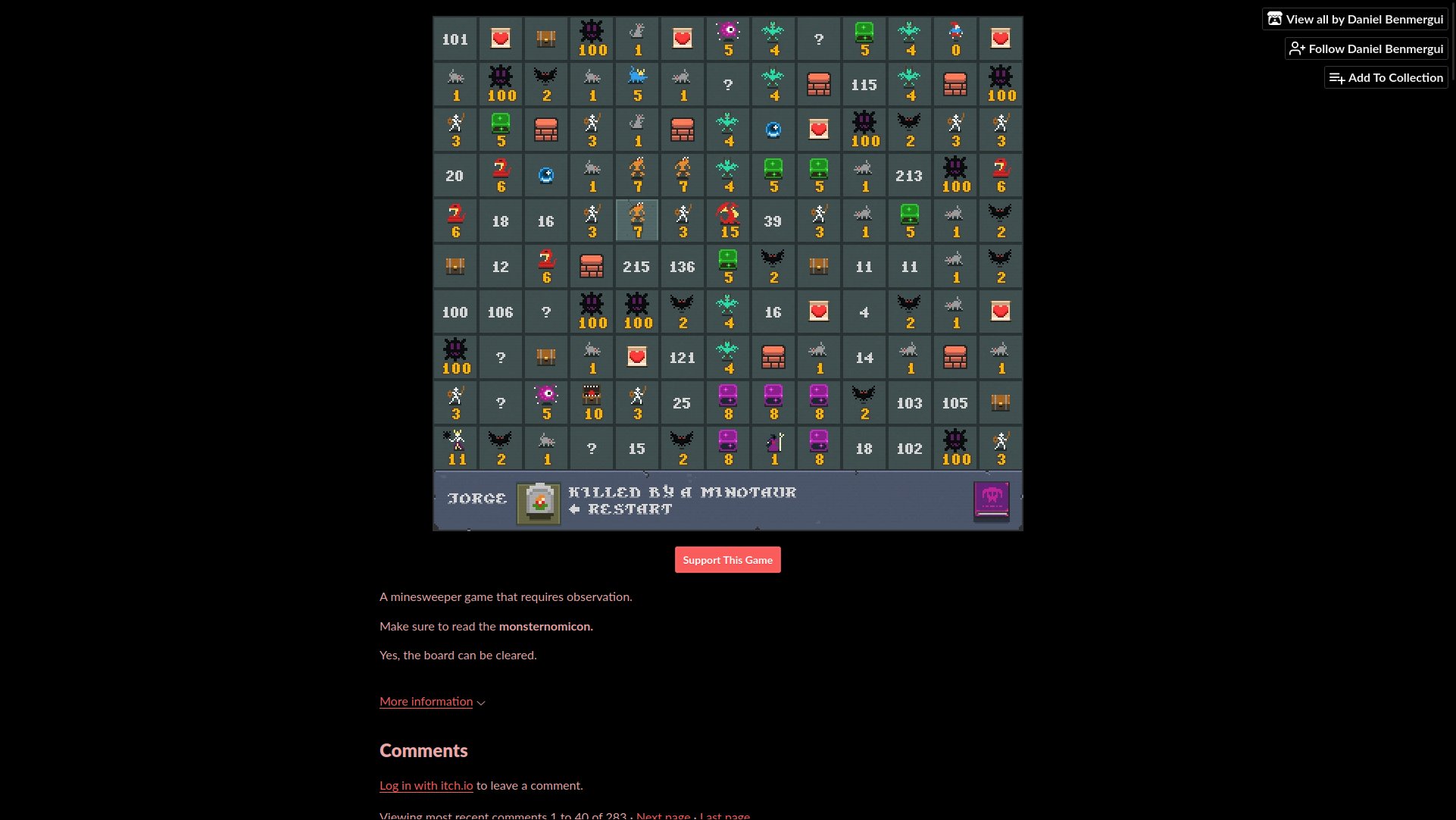 Dragonsweeper Game Screenshot