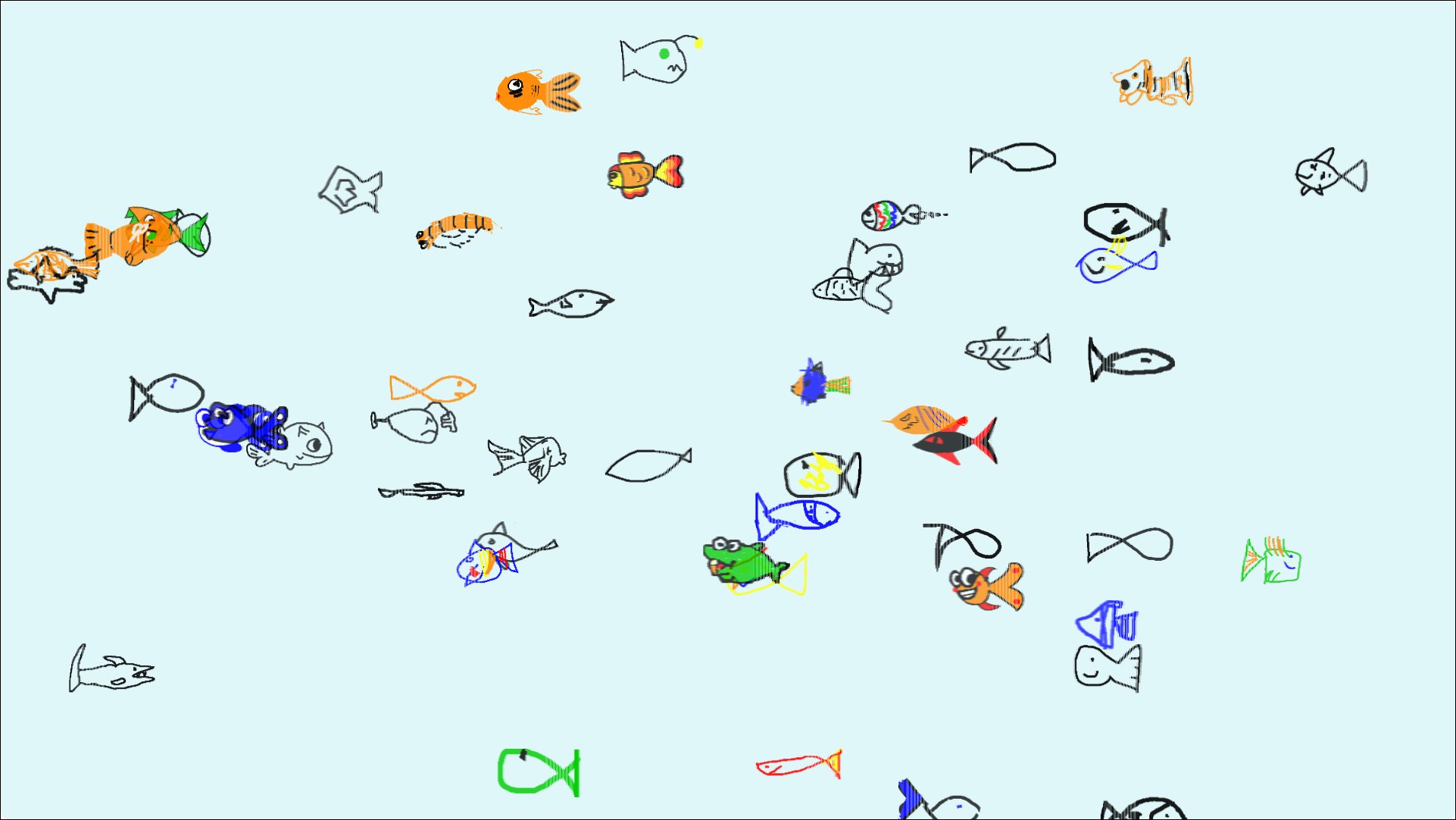 DrawAFish.com Screenshot